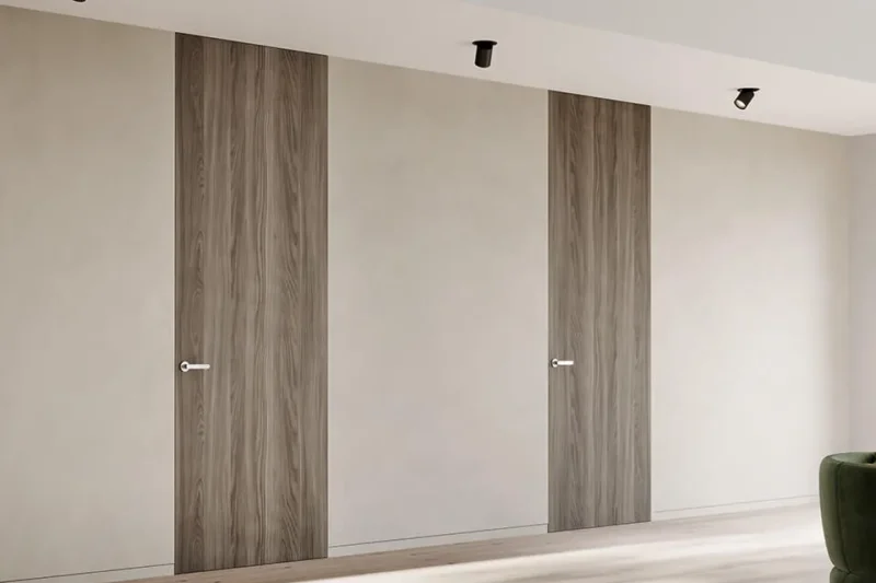 Diseños modernos con puertas de suelo a techo elegantes